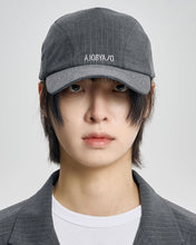 Load image into Gallery viewer, AJOBYAJO Striped Wool Blend Cap Grey