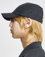 Load image into Gallery viewer, AJOBYAJO Striped Wool Blend Cap Black