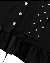 将图片加载到图库查看器,PLASMA SPHERE Natty Dot Scarf Cardigan Black