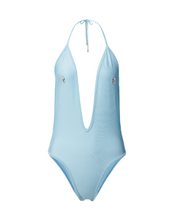 Load image into Gallery viewer, METALBELLY One Metal Love Swimsuit Blue