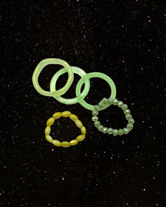 OOO Forest Ring Set Green