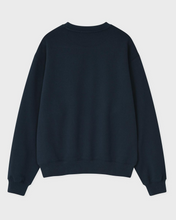 Load image into Gallery viewer, Fallett Mini Boucle Flower Sweatshirt Navy