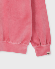 Load image into Gallery viewer, Fallett Velour Collar Sweatshirt Pink