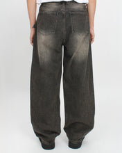 Load image into Gallery viewer, DWSE Washed Wide Denim Pants Charcoal