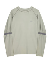 Load image into Gallery viewer, OJOS Mesh Band Puff Sleeve Mint Grey