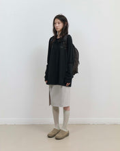 Load image into Gallery viewer, OJOS Mesh Band Puff Sleeve Black