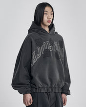 Load image into Gallery viewer, AJOBYAJO University Wappen Batwing Hoodie Charcoal