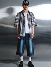 Load image into Gallery viewer, DWSE Washed Denim Bermuda Shorts Blue