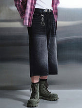 Load image into Gallery viewer, DWSE Washed Denim Bermuda Shorts Black