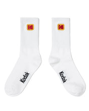 将图片加载到图库查看器,Kodak ColorPlus Mini Logo Crew Socks White