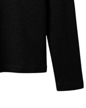 Load image into Gallery viewer, Adlielos Helltail Waffle Long Sleeve Henley Black