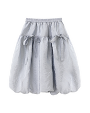 Load image into Gallery viewer, PLASMA SPHERE Cloud Ribbon Balloon Skirt Light Grey