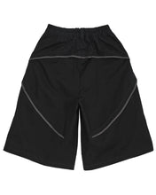 将图片加载到图库查看器,FLARE UP Asymmetrical Bermuda Shorts Black
