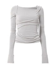 将图片加载到图库查看器,FLARE UP Layered Bustier Long Sleeve Cloud White