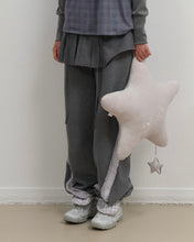 Load image into Gallery viewer, OJOS Star Hugger Puff Cushion Grey