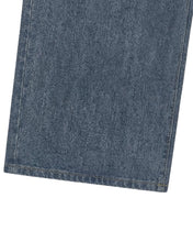 Load image into Gallery viewer, Adlielos A602 Born To Burn Graphic Reverse Wide Denim Pants Vintage Mid Blue