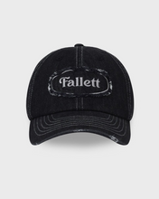 Load image into Gallery viewer, Fallett Vintage Denim Ball Cap Black