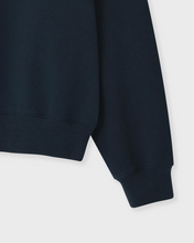 Load image into Gallery viewer, Fallett Mini Boucle Flower Sweatshirt Navy