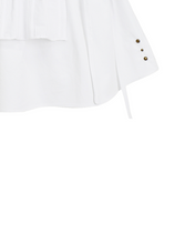 Load image into Gallery viewer, PLASMA SPHERE Duet Mini Frill Wrap Skirt White