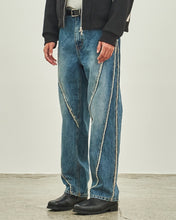 Load image into Gallery viewer, DWS Cut-Off Division Denim Pants Blue

