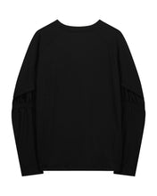 Load image into Gallery viewer, OJOS Mesh Band Puff Sleeve Black