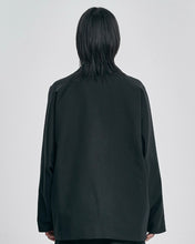 Load image into Gallery viewer, AJOBYAJO Wool Blended Batwing Jacket Black