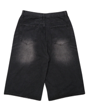 Load image into Gallery viewer, DWSE Washed Denim Bermuda Shorts Black