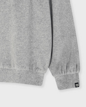 Load image into Gallery viewer, Fallett Velour Collar Sweatshirt Melange Grey