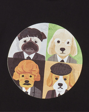 Load image into Gallery viewer, ILP Musician Band Dog T-Shirt Black