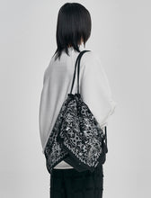Load image into Gallery viewer, AJOBYAJO Bandana Drawsting Bag Black