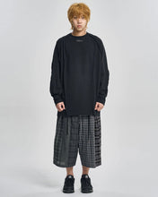 Load image into Gallery viewer, AJOBYAJO Mixed Check Bermuda Shorts Black