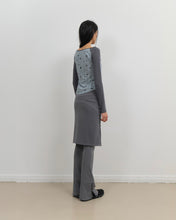 Load image into Gallery viewer, OJOS Star Raglan Long Sleeve Top Mint Grey