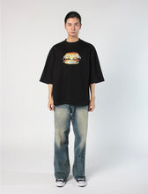 Load image into Gallery viewer, Tee Library Burger T-shirt Black
