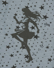 Load image into Gallery viewer, OJOS Star Raglan Long Sleeve Top Mint Grey