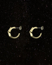 Load image into Gallery viewer, OOO Chain Hoop Earrings Gold