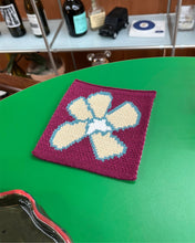 Load image into Gallery viewer, UNALLOYED Flower Knit Coaster Magenta