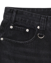 Load image into Gallery viewer, DWSE Washed Denim Bermuda Shorts Black