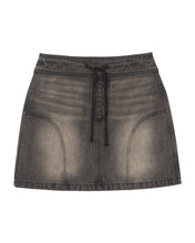 Load image into Gallery viewer, Bitter Cells Collect Washing Denim Skirt Brown
