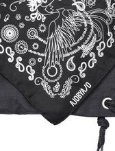 Load image into Gallery viewer, AJOBYAJO Bandana Drawsting Bag Black