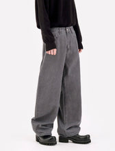 Load image into Gallery viewer, DWSE Balloon Fit Denim Pants Grey