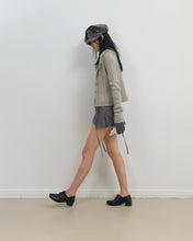 Load image into Gallery viewer, OJOS Tassel Collar Knit Cardigan Grey