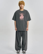 Load image into Gallery viewer, AJOBYAJO Autosuggestion Washed T-shirt Charcoal