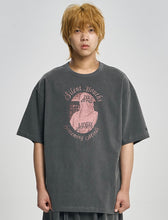 Load image into Gallery viewer, AJOBYAJO Autosuggestion Washed T-shirt Charcoal