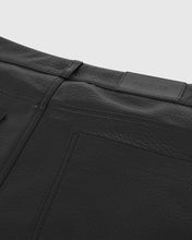 将图片加载到图库查看器,Adlielos Obsidian Synthetic Leather Flare Pants Black