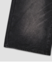 Load image into Gallery viewer, DWSE Washed Denim Bermuda Shorts Black