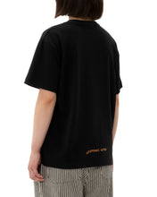 Load image into Gallery viewer, Acceptance Letter Smirky Funghi T-shirt Black