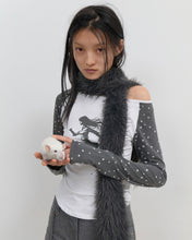 Load image into Gallery viewer, OJOS Star Raglan Long Sleeve Top Charcoal