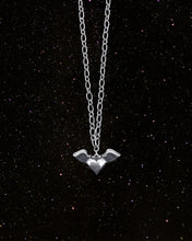 Load image into Gallery viewer, OOO Winged Heart SS Necklace Silver