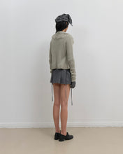 Load image into Gallery viewer, OJOS Tassel Collar Knit Cardigan Grey