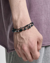 Load image into Gallery viewer, AJOBYAJO Black Light Beads Layered Bracelet Black